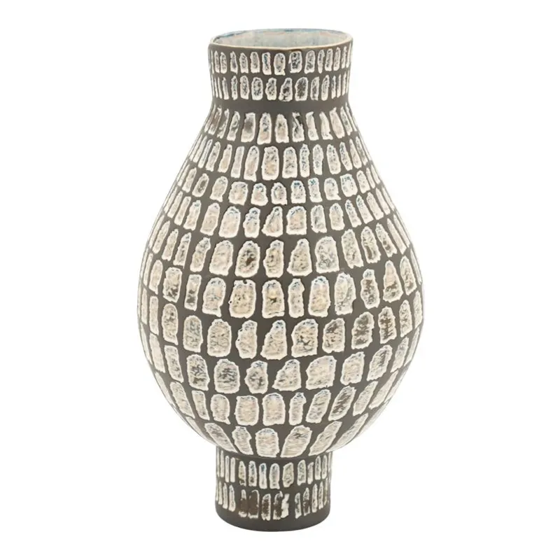 By-Boo, Isoko large Vase 23,5x23,5x40,5 cm Lertøj Brun