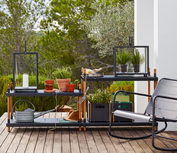 Frame Hylde 83cm Teak/Hvid