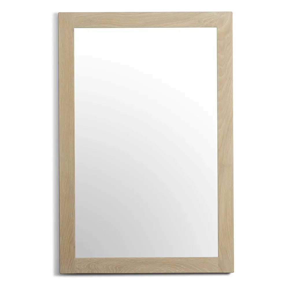 Oscarssons Möbel, Nova Mirror 90x60 cm Hvidolieret eg
