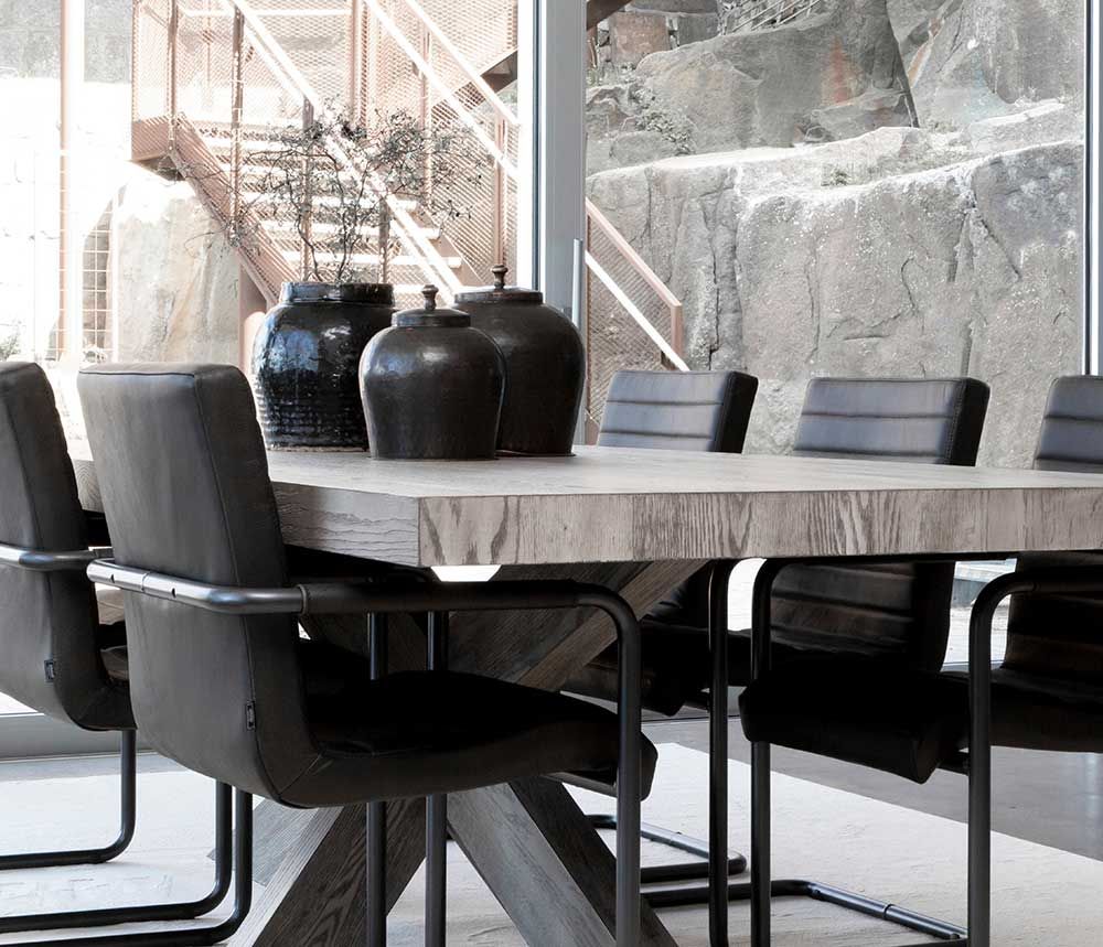 Sabina Stol/Karmstol Sort Artwood