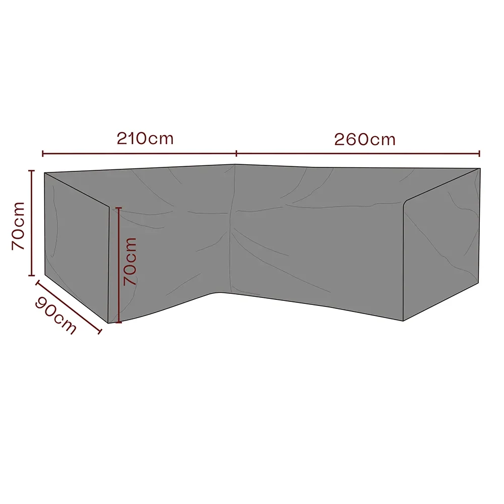 Møbelbetræk hjørnesofa 260/215x70x90 Premium