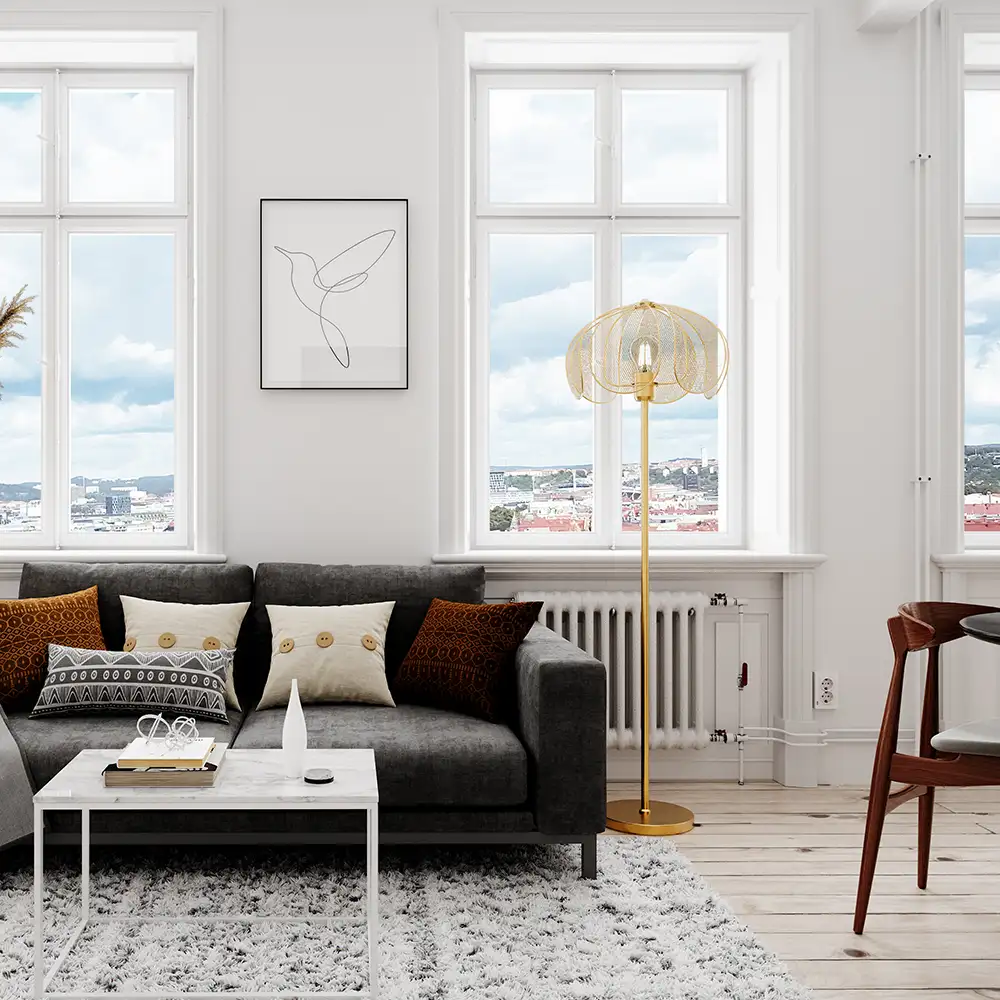 Daisy Gulvlampe Guld 