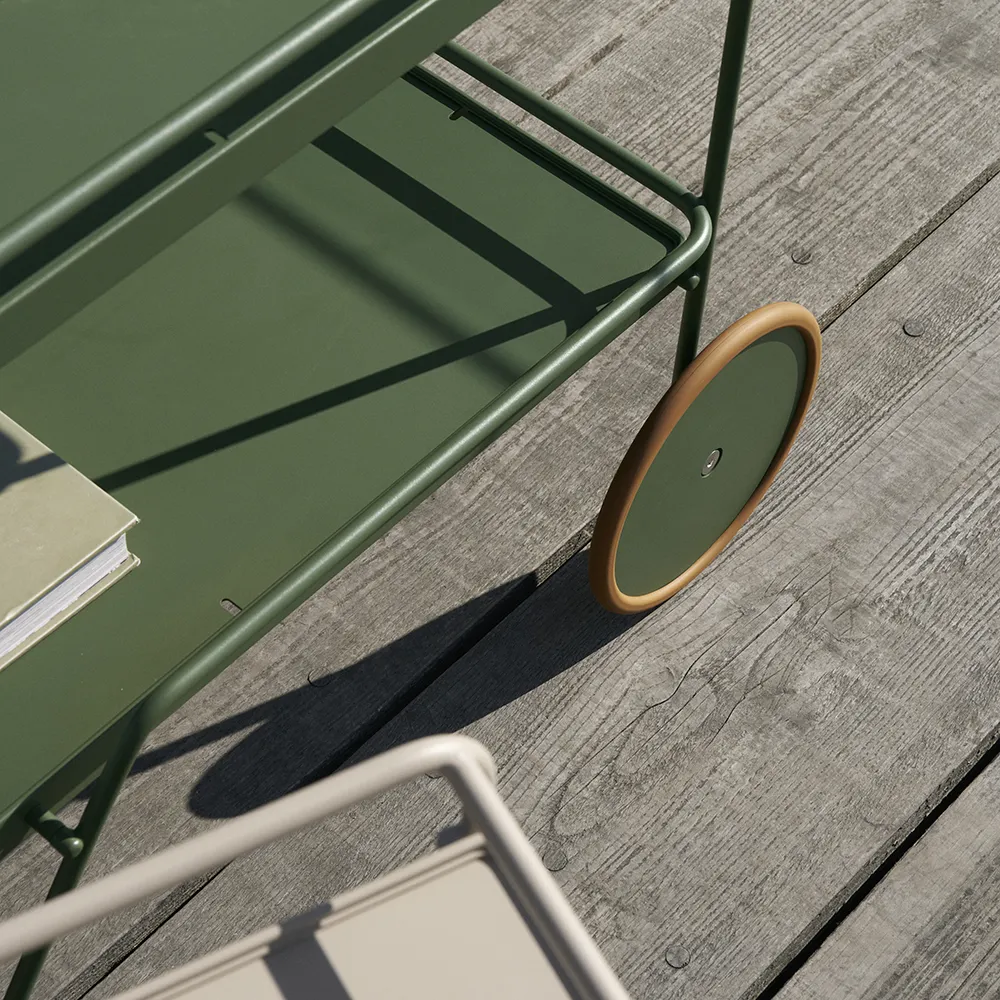 Click Serving cart Mono Olive green