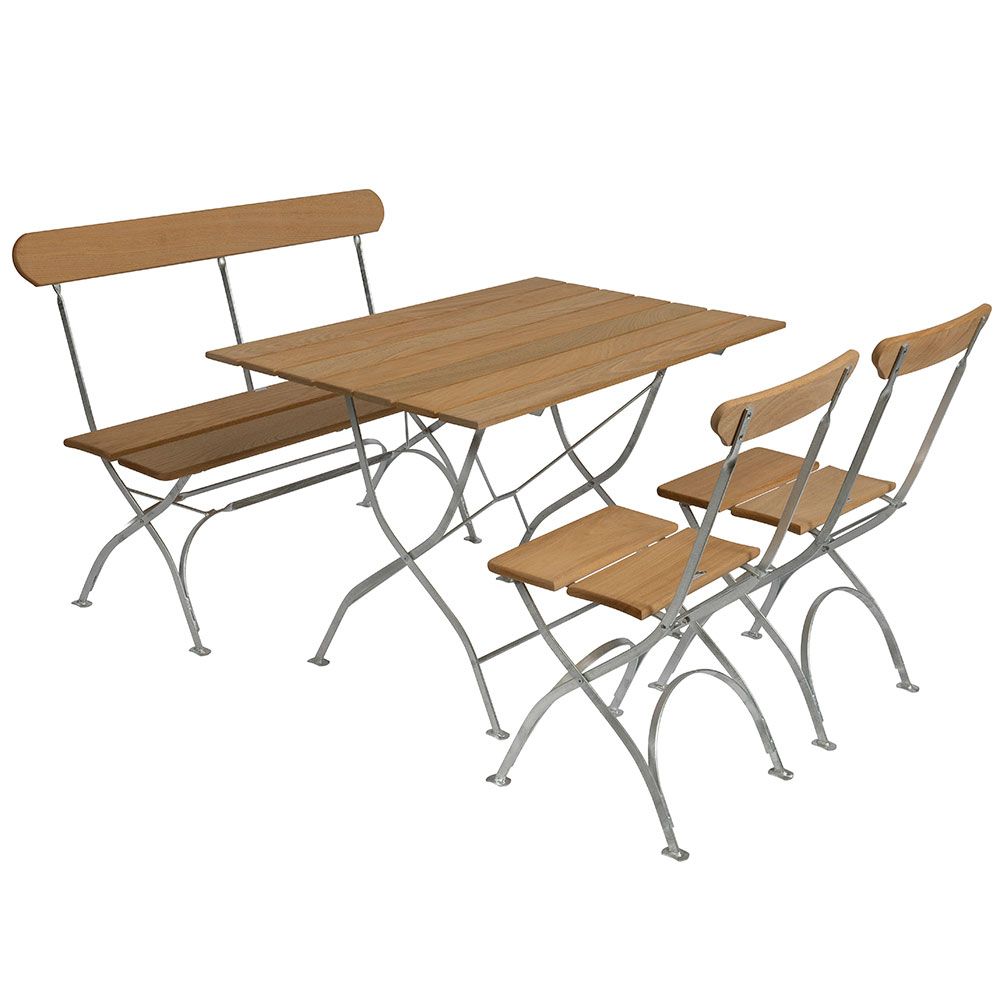 Bryggerigruppe Bord, Sofa & 2 Stole Eg Grythyttan Stålmöbler