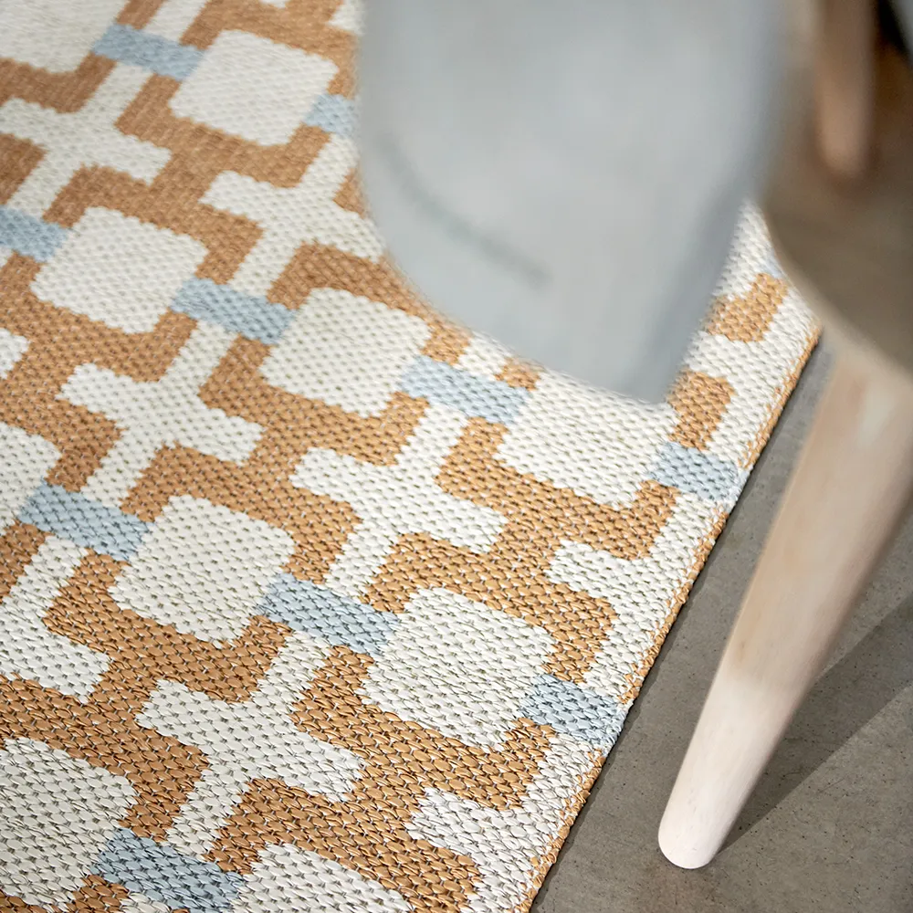 Tom tæppe Ochre/Cream/Sage 70 x 300 cm