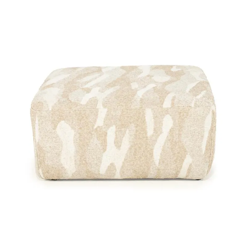 Pouf Rytm large - beige 70x70x34 cm