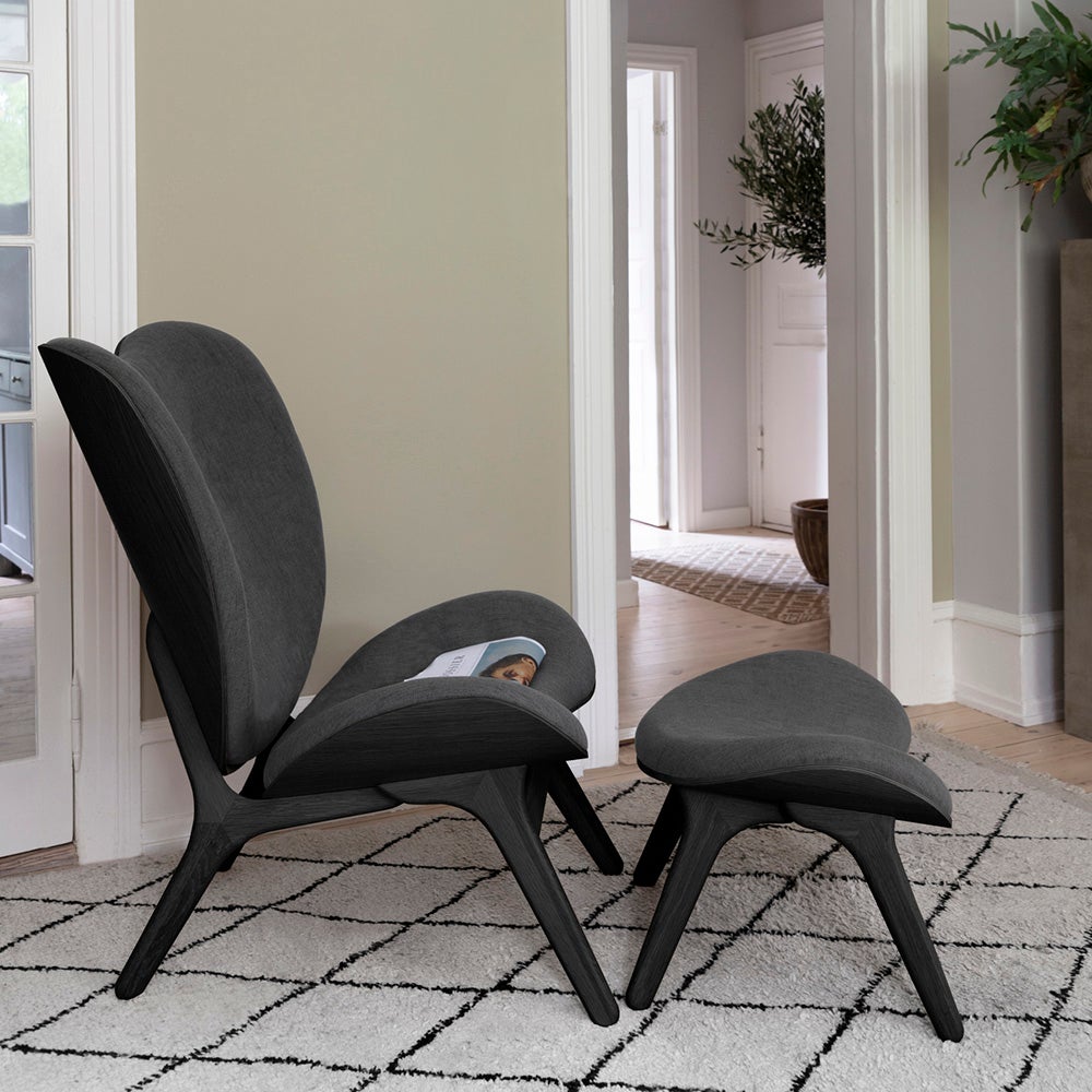 A Conversation Piece Ottoman Fodskammel Black Oak/Shadow