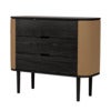 Treasures kommode i sort eg/Sugar Brown