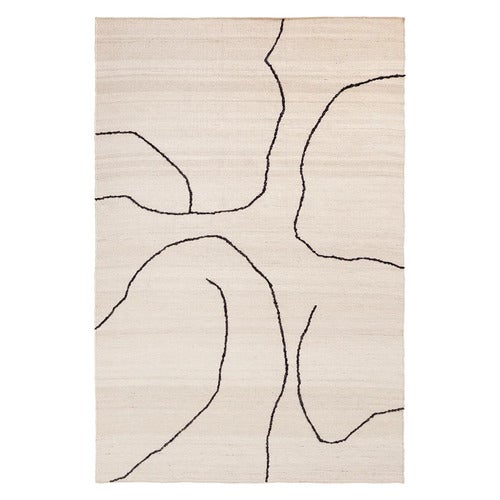 Håndvævet Tæppe i Jute Gesso Off-White 170x240 cm