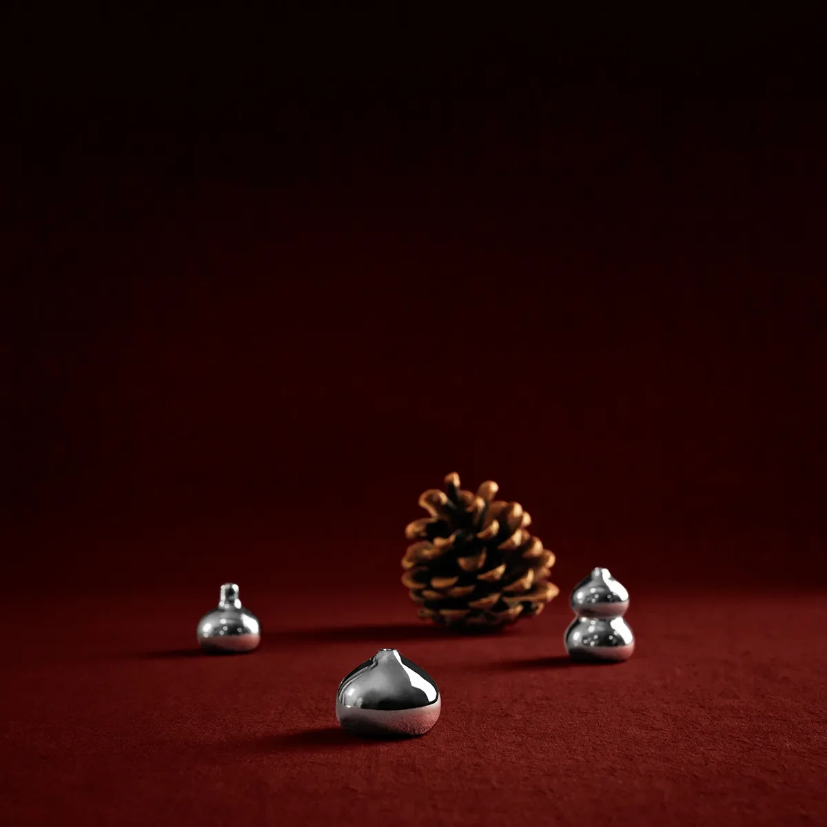 Minivase Komo Silver Sæt med 3
