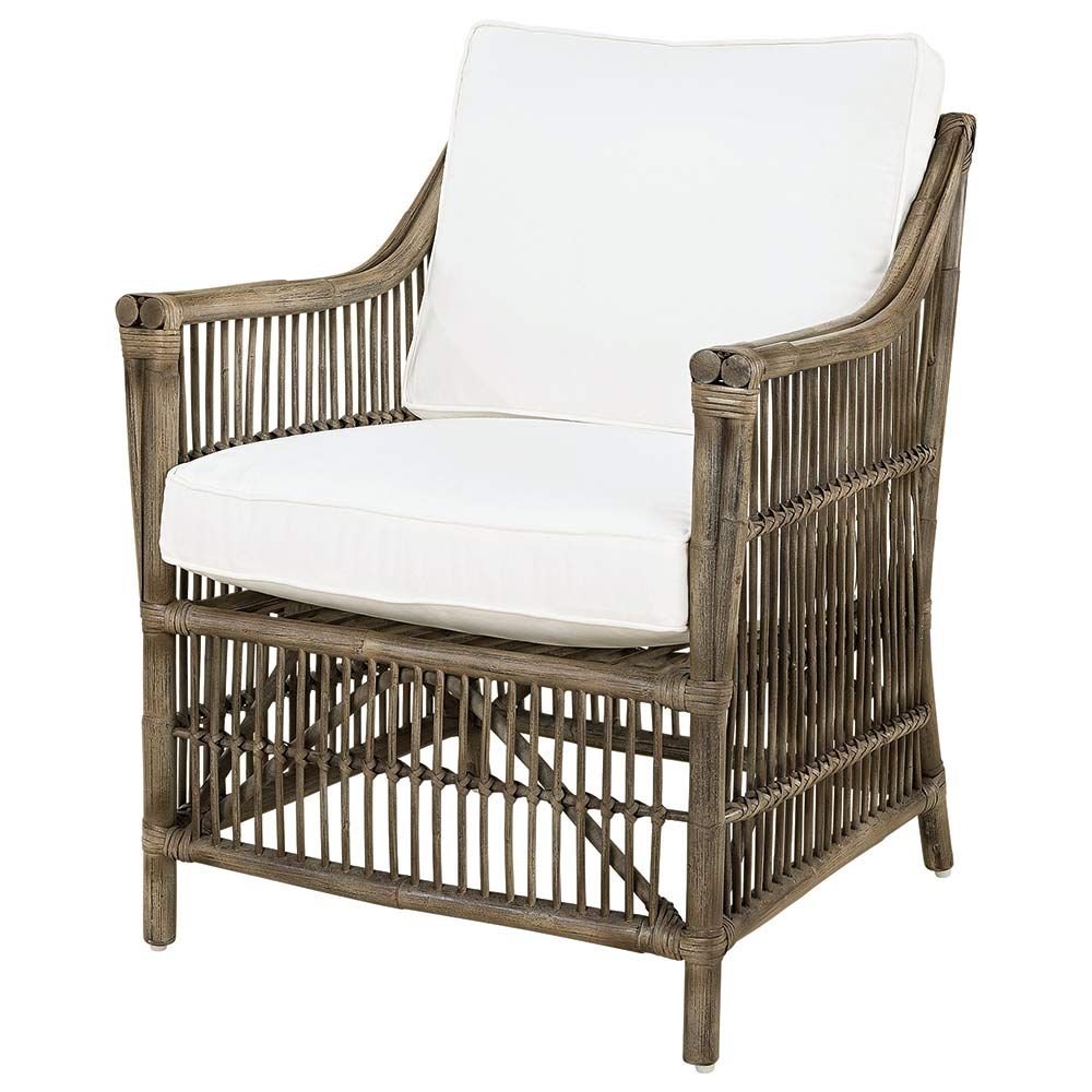 Columbus Lænestol Vintage Rattan ekskl. pude