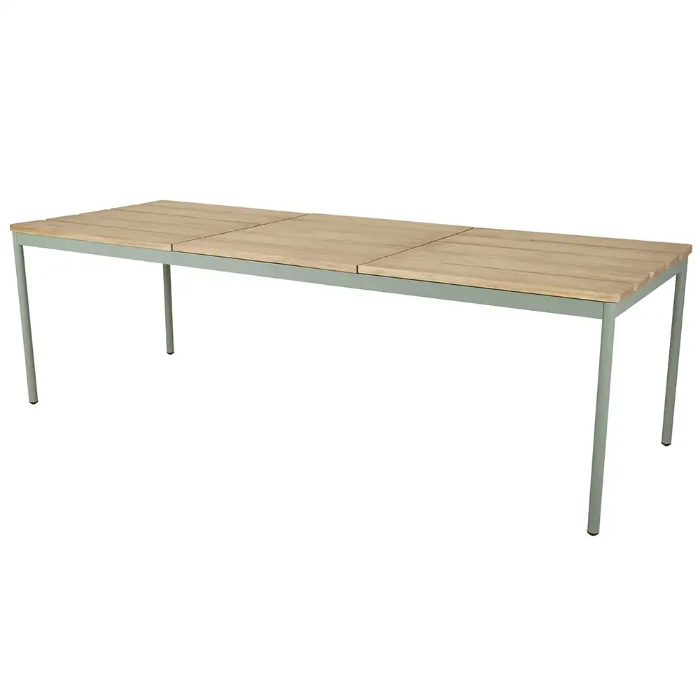 Brafab, Nox Spisebord 90x240 cm Grøn/Teak Brafab