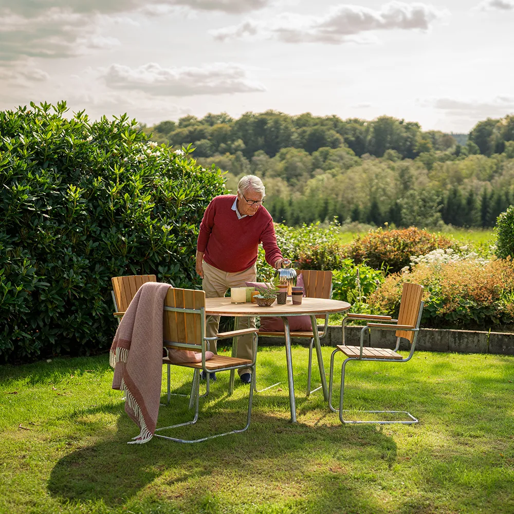 Sandhamn stol med armlæn 4-pack