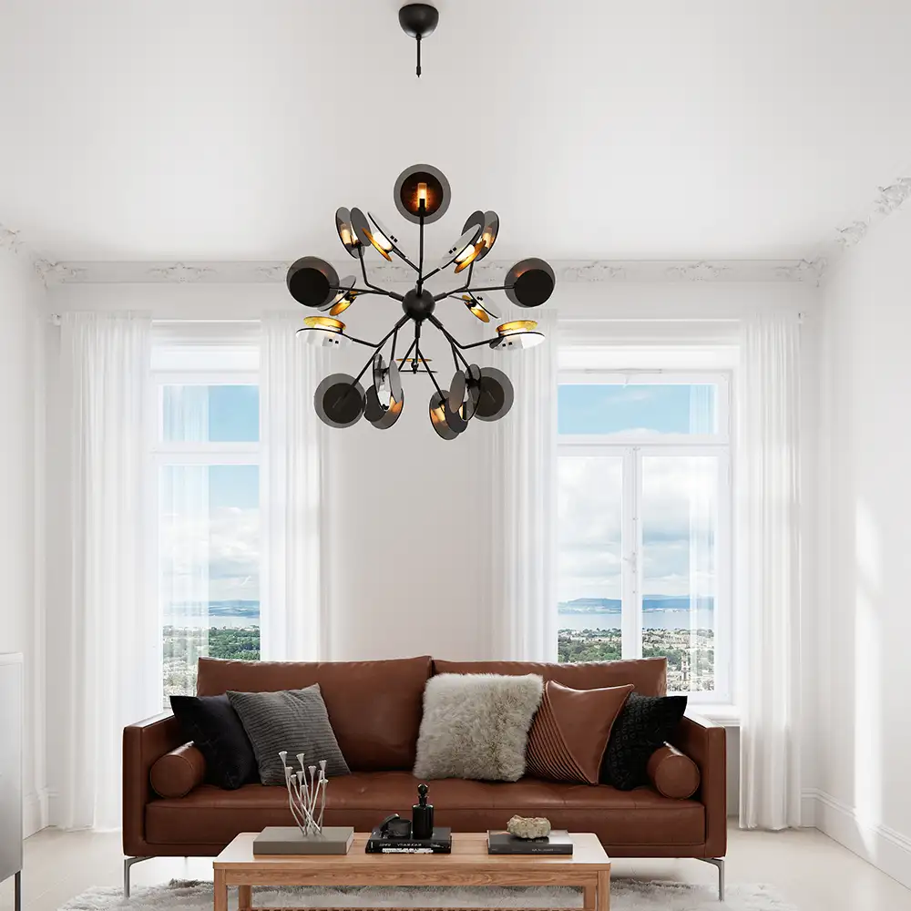 Turno loftlampe Ø80cm Sort