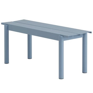 Linear Steel Bænk 110x34 cm Pale Blue 