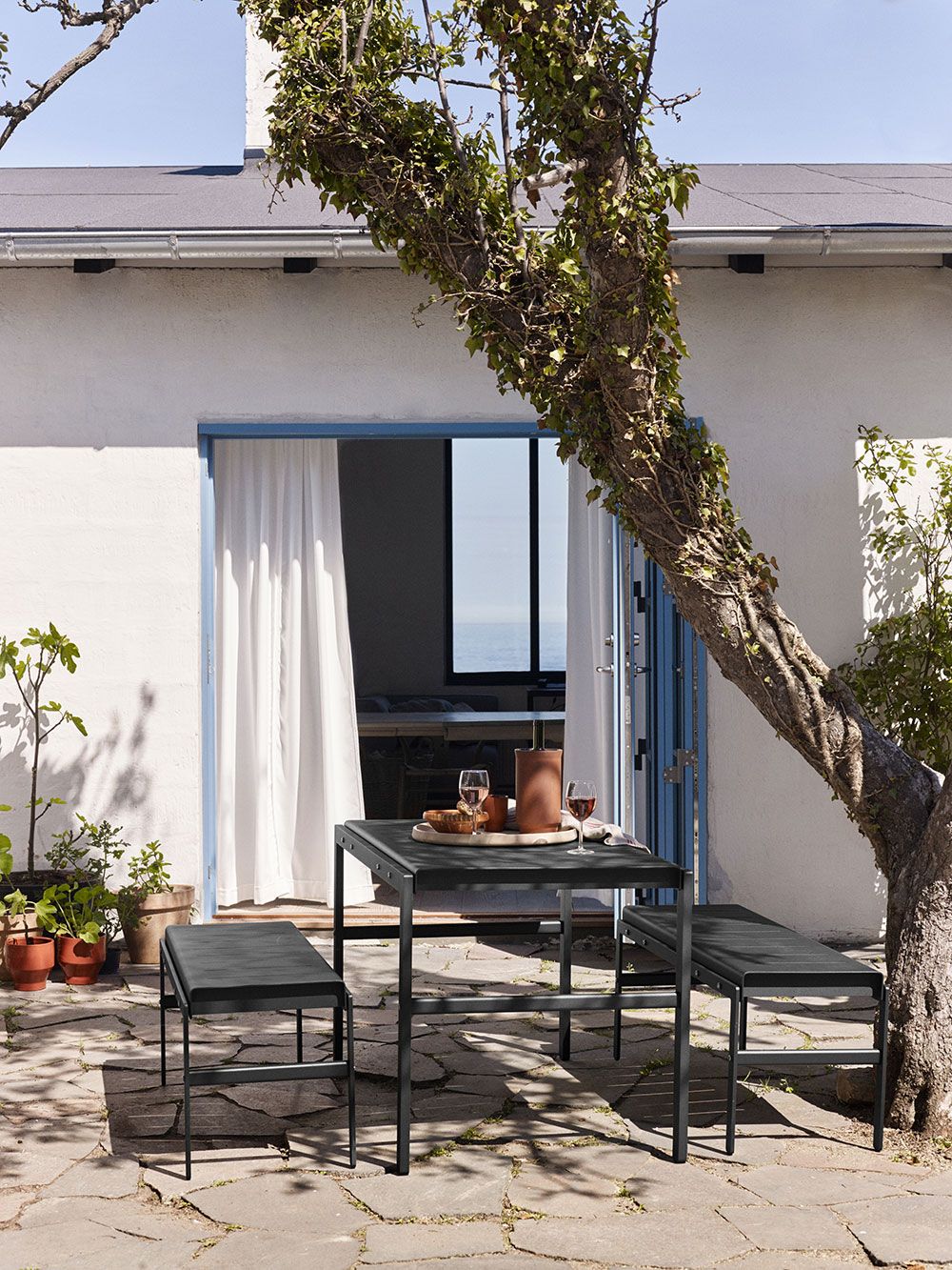 Reform bord 125 cm Skovgrøn/Teak