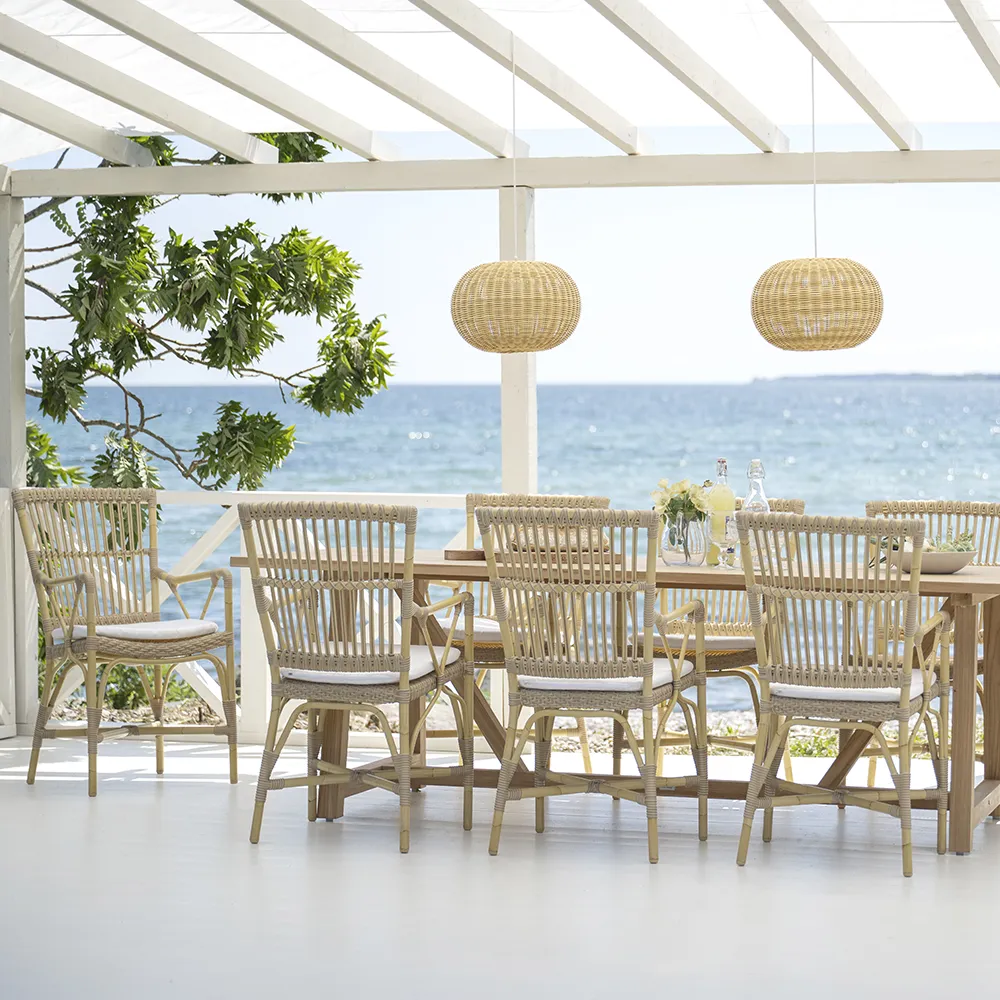 Piano lænestol syntetisk rattan