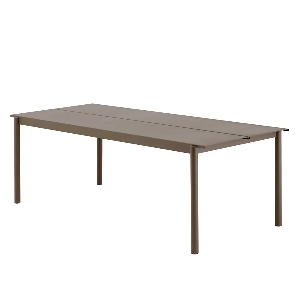 Muuto, Linear Steel Spisebord 220x90 cm Taupe