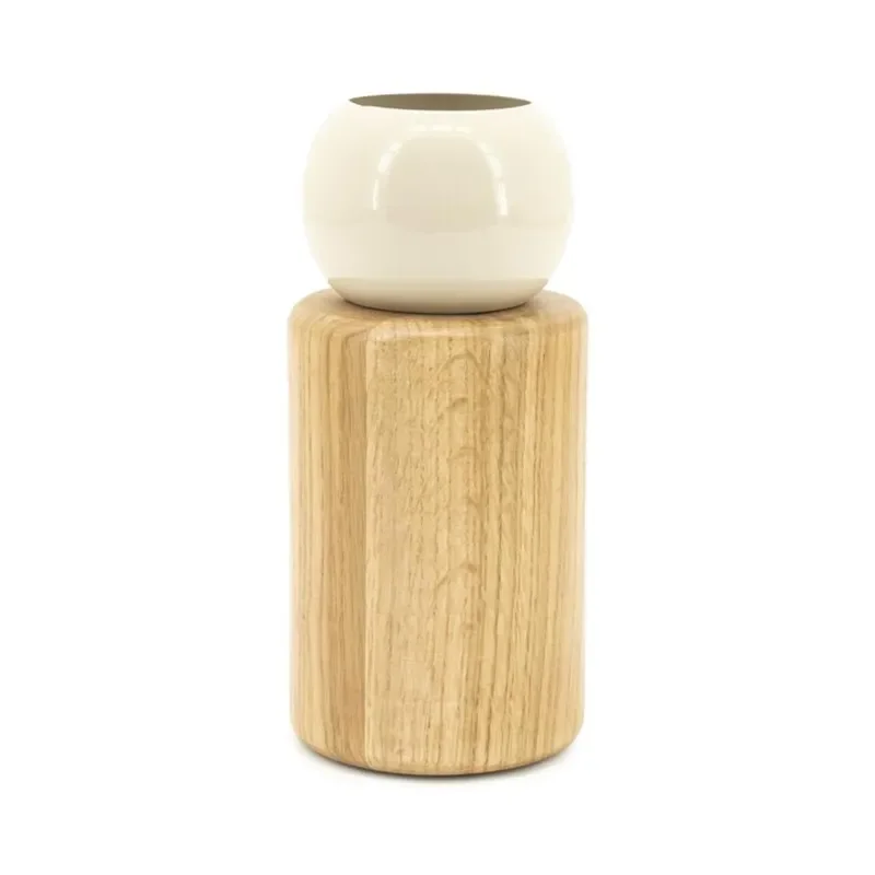 Vase Belloa - beige 12x12x25 cm
