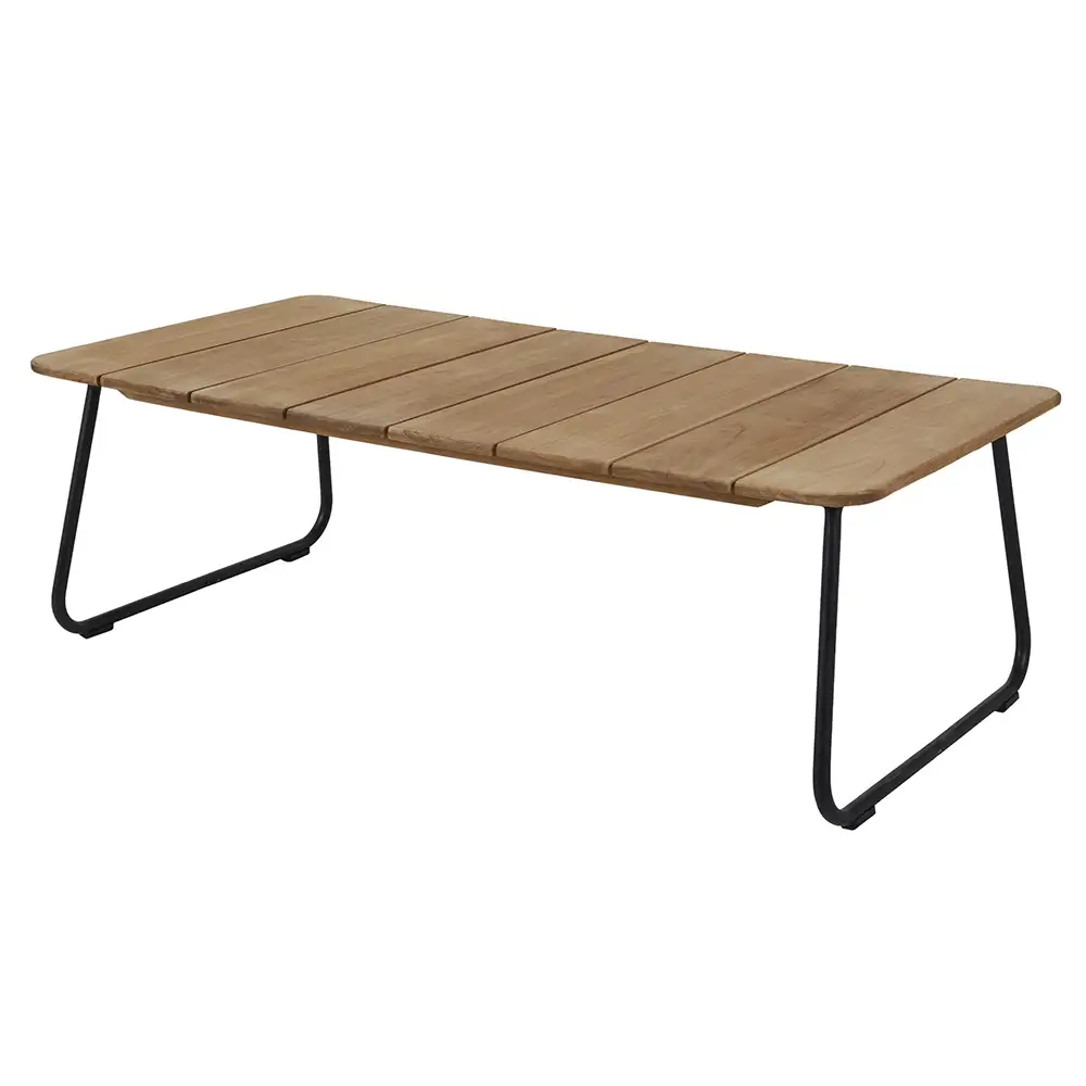 Nolli Spisebord 90x175 cm Sort/Teak Brafab