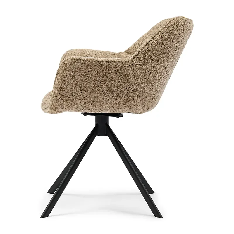 Carnaby stol med armlæn Soft Walnut
