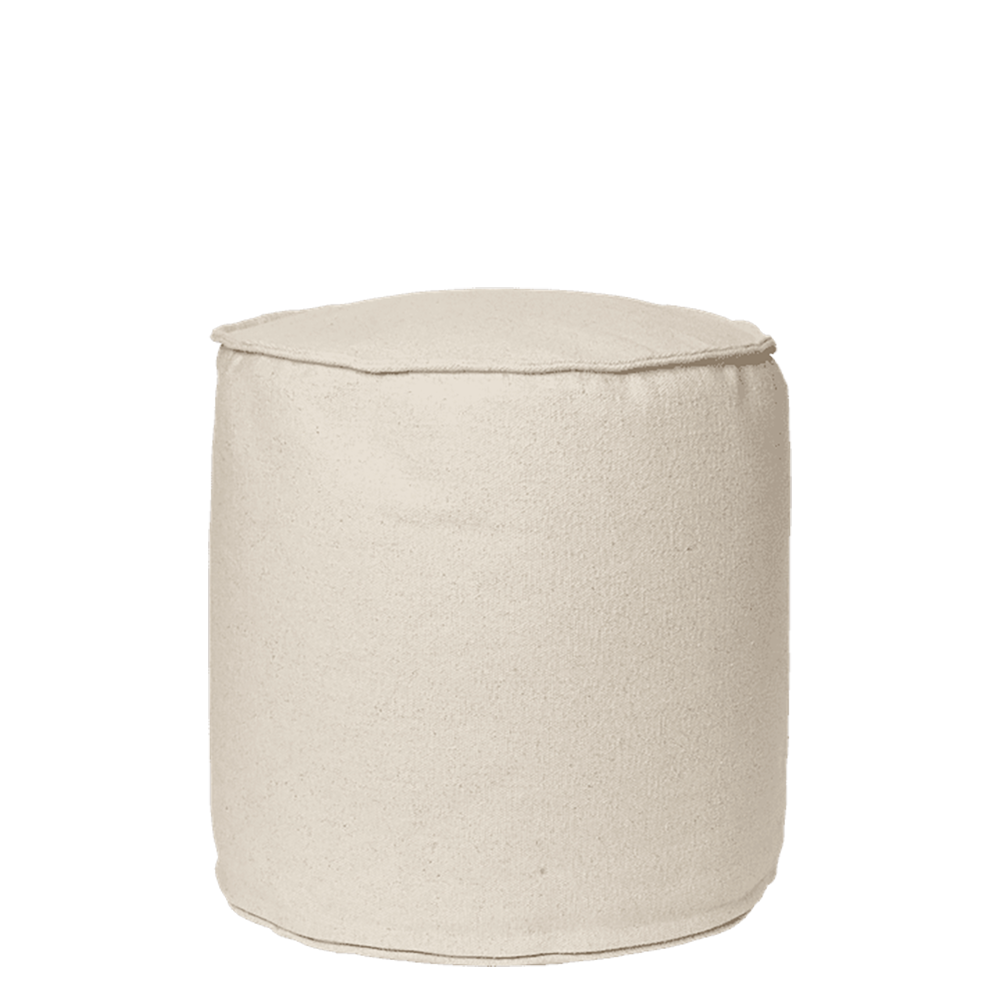  Aun bomuldspuff - Ø40 - Råhvid