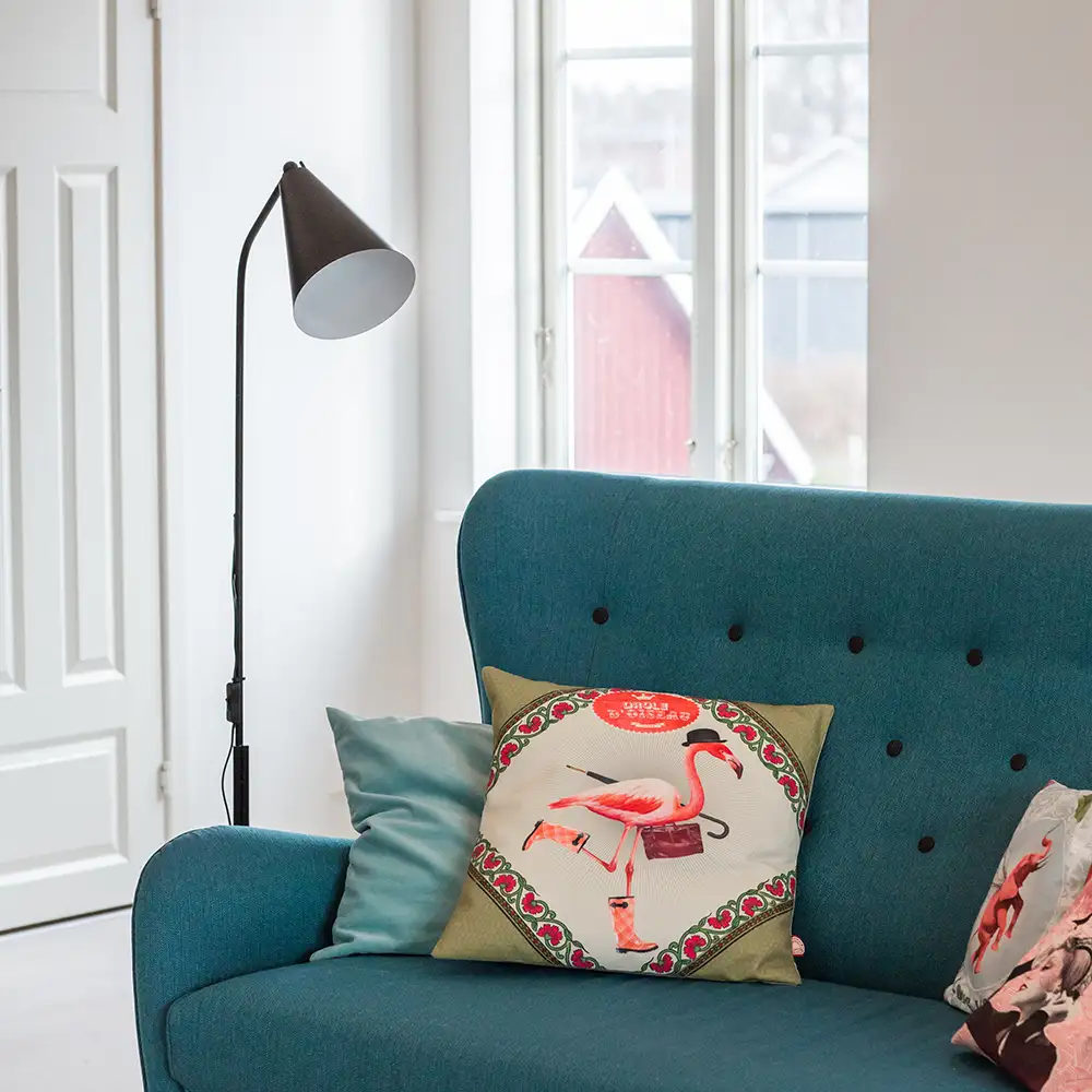 Yukon gulvlampe sort