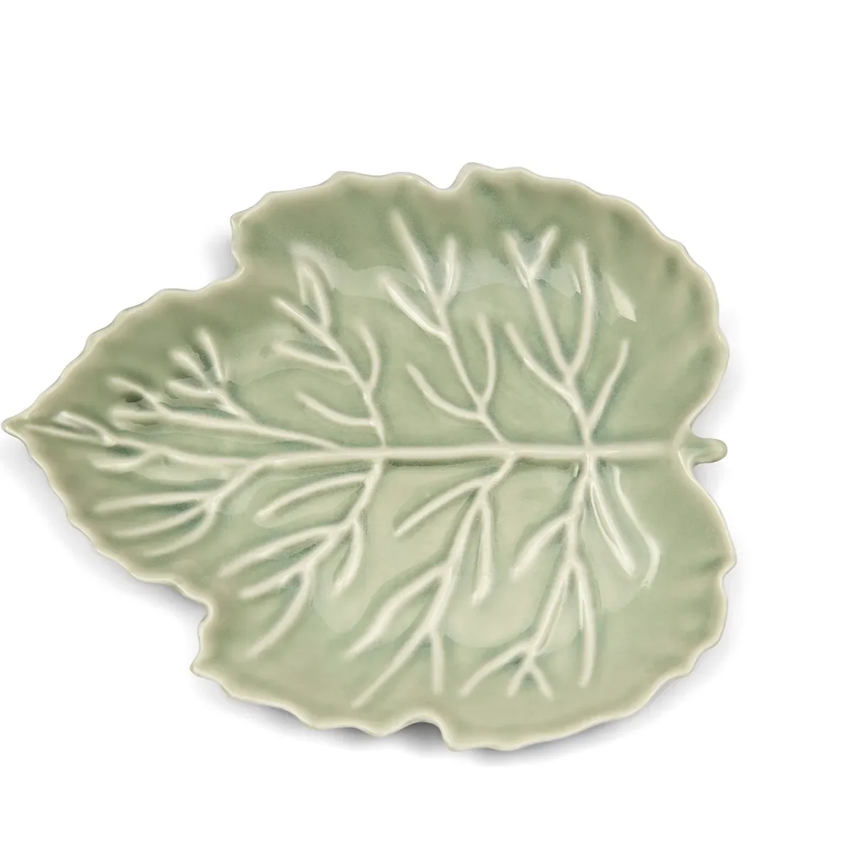 Tallerken Autumn Leaf 23x19 cm Green