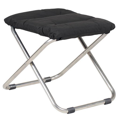 Chico soft fodskammel black aluminium 