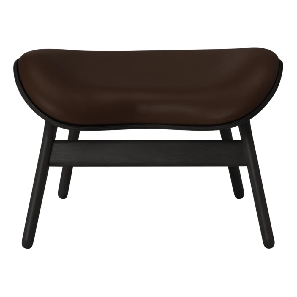 Umage, A Conversation Piece Ottoman Fodskammel Black Oak/Umage Leather Brown