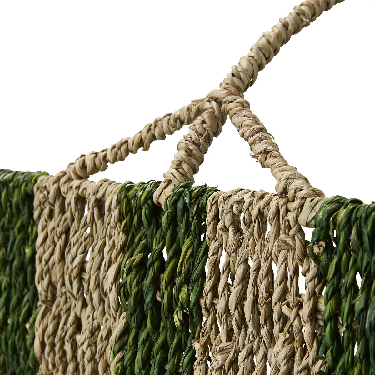 COLLECT Brændekurv Natur/grøn L42xB42xH42 cm