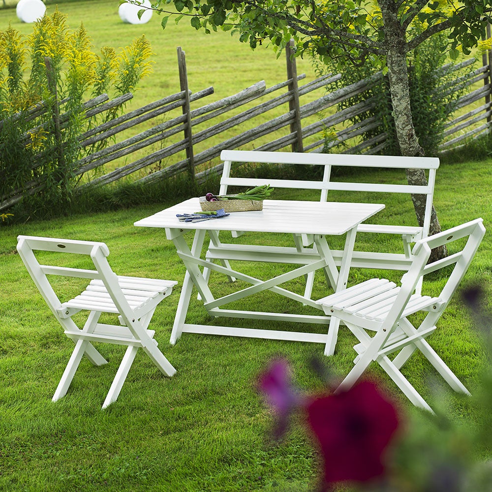 Torpet Sammenklappelig stol hvidlaseret