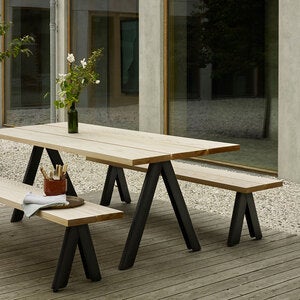 Overlap spisebord Antracit Sort