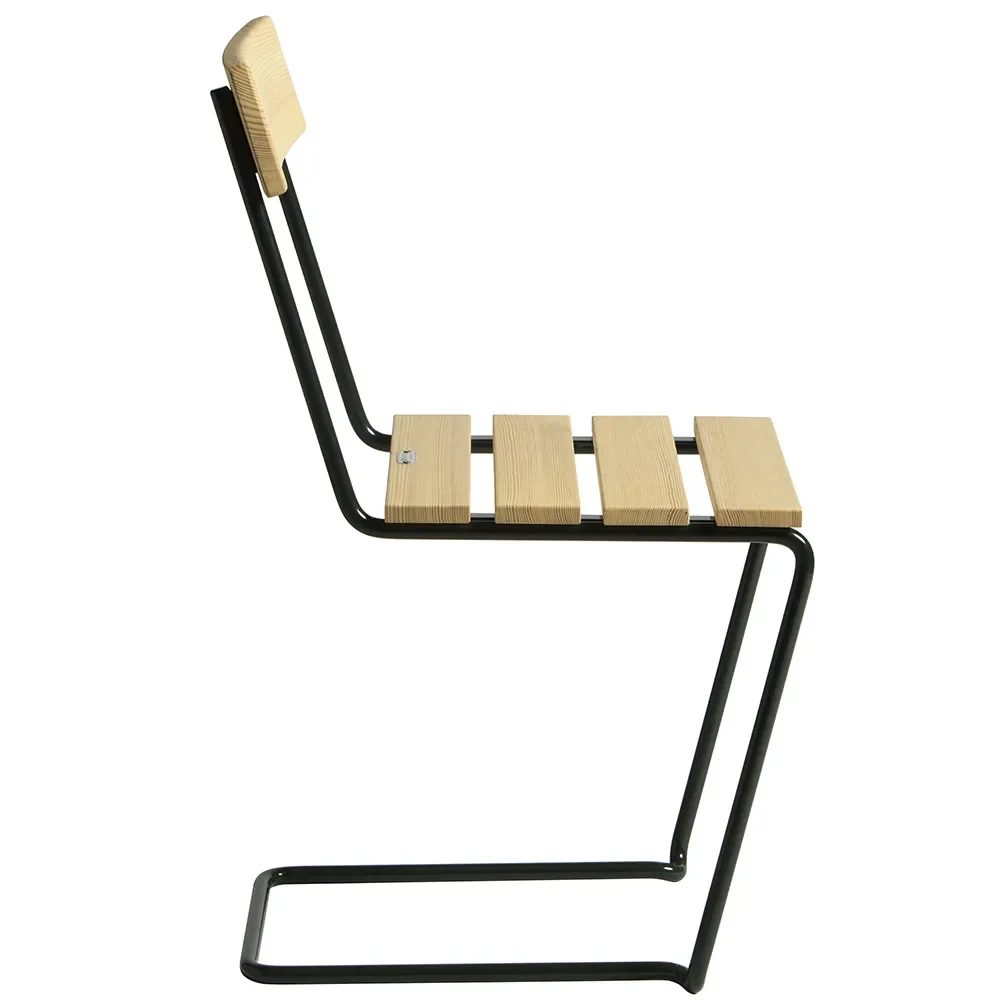 Stol 1 Olieret fyrretræ / Grønt stativ