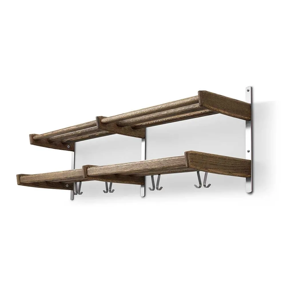 Oscarssons Möbel, Meja Hattehylde 115 cm 2 hylder Røget Eg