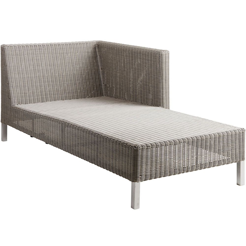 Cane-line, Connect Chaiselongue venstre taupe