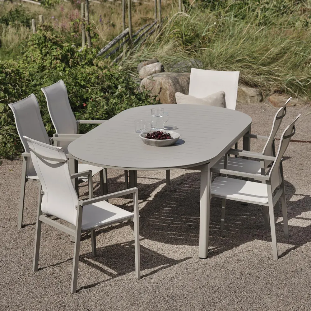 Lomma spisebord 110x220-280 cm elipse Khaki