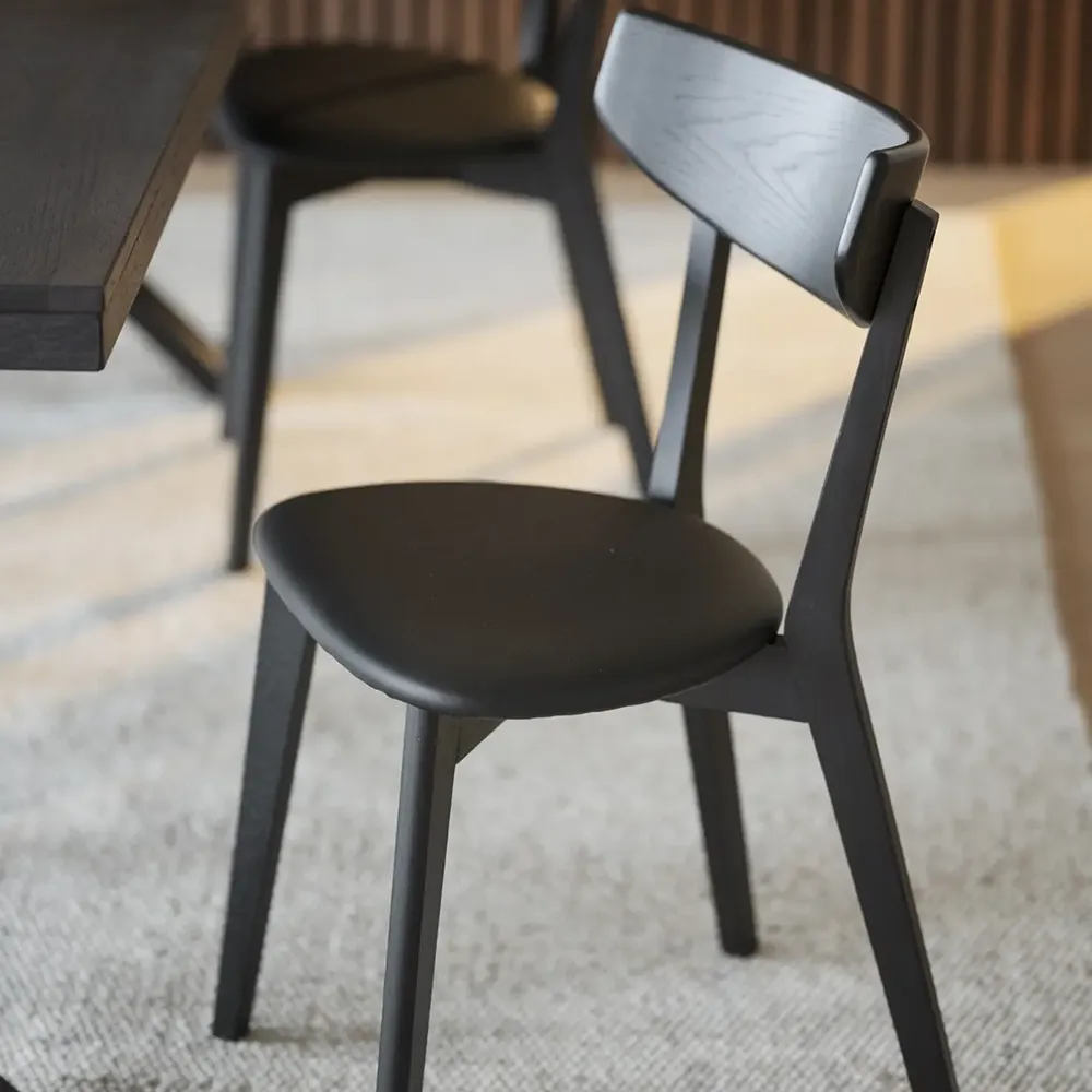 Ami spisebordsstol sort eg/sort kunstlæder