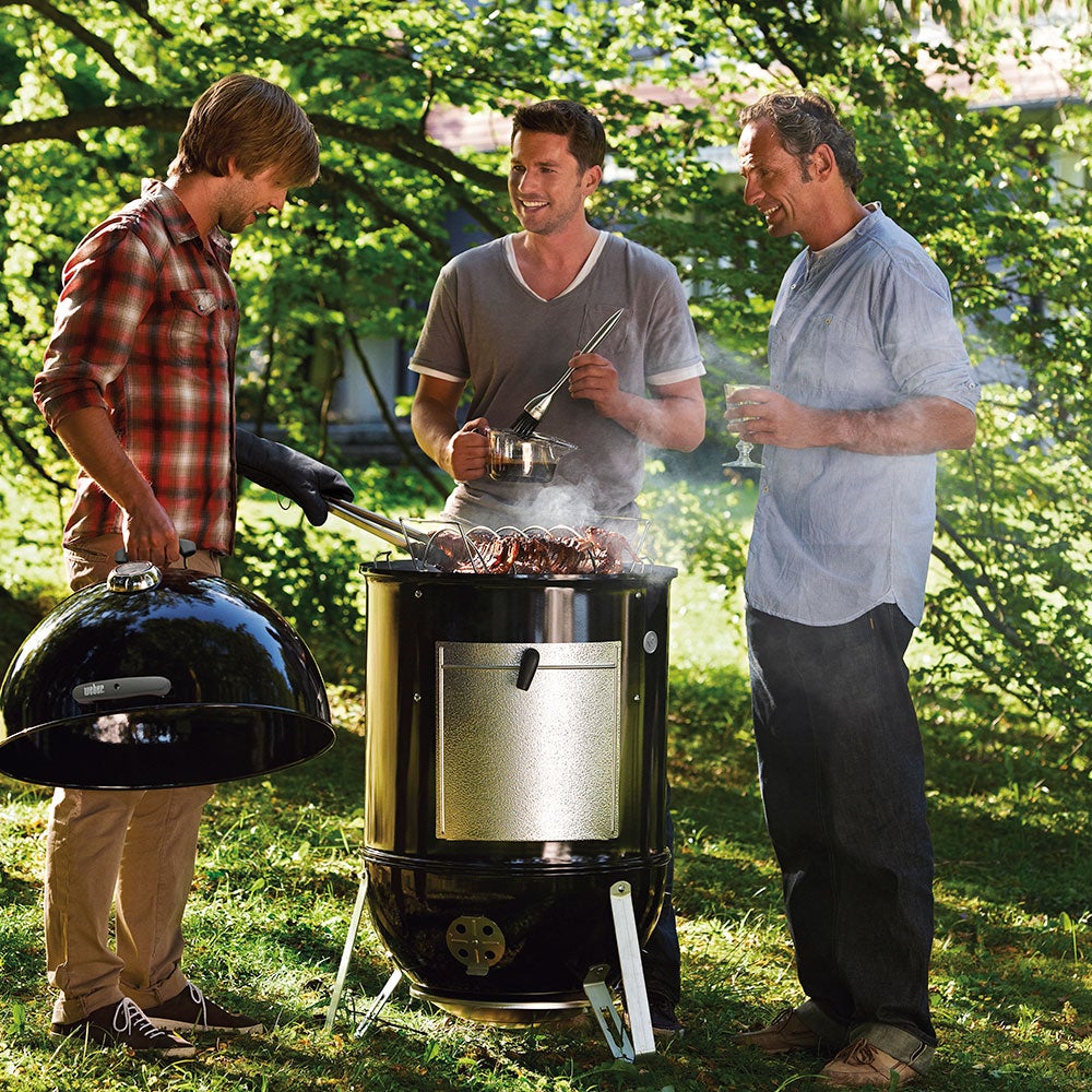 Smokey Mountain Cooker 57 cm Sort Støbejern Weber