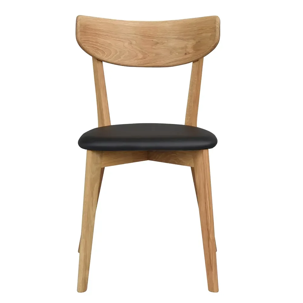 Rowico Home, Ami spisebordsstol eg/sort kunstlæder
