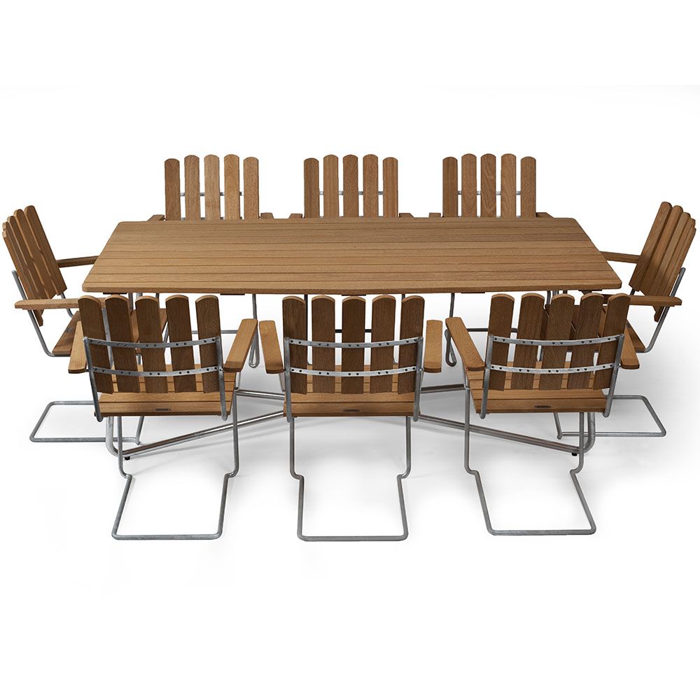 A2 Lænestol Olieret Eg Grythyttan Stålmöbler