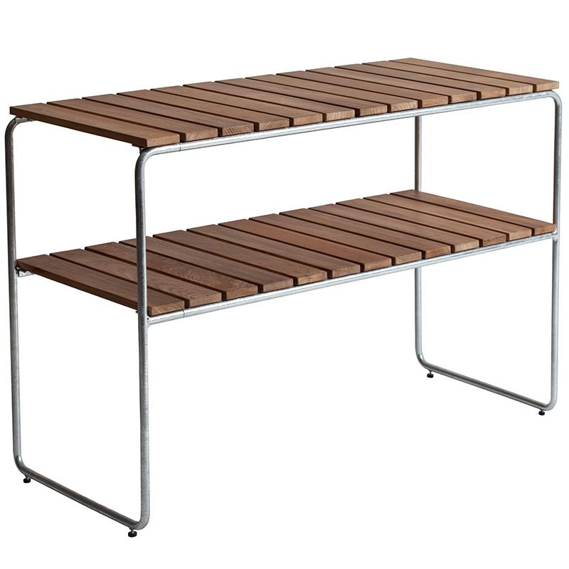 Grythyttan Stålmöbler, L105 Afsætningsbord Teak Grythyttan Stålmöbler