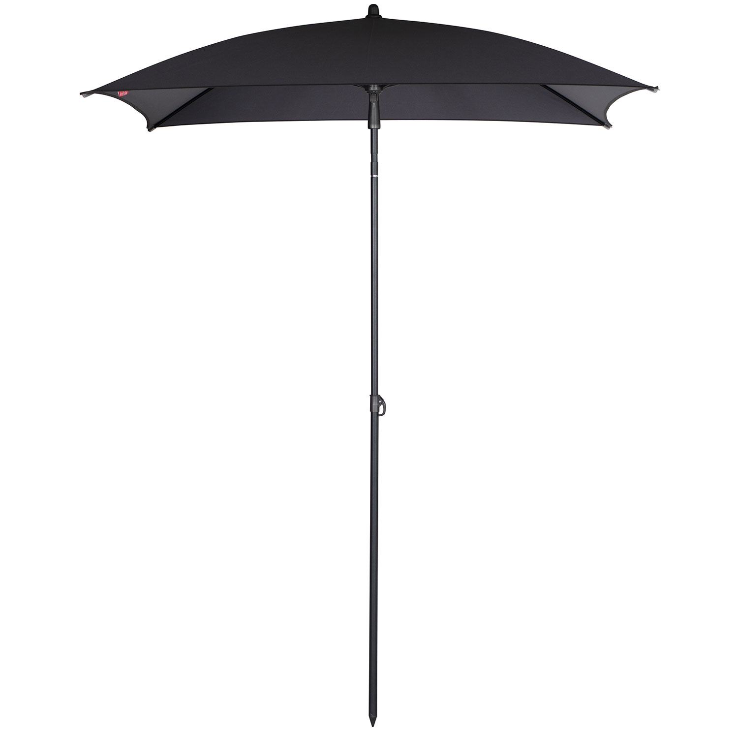 Fiam Elios parasol 155×155 cm i antracit/gråt stål