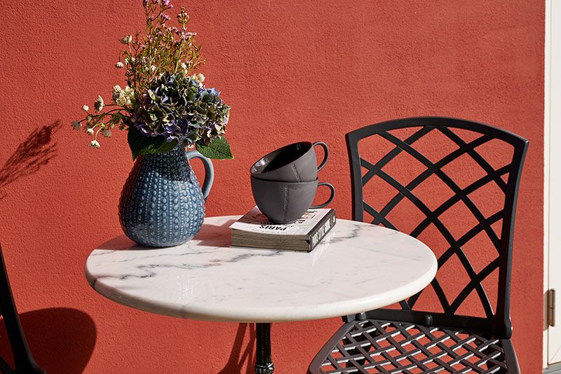 Loire Marmorbord 60 Hvid