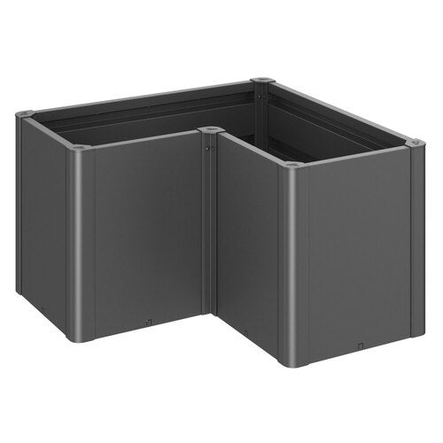 Belvedere plantebed midi størrelse l100 metallisk mørkegrå