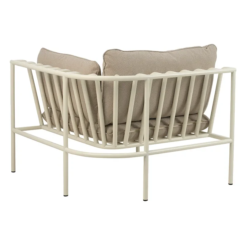 Collier hjørnestykke  Pearl white / Teddy beige