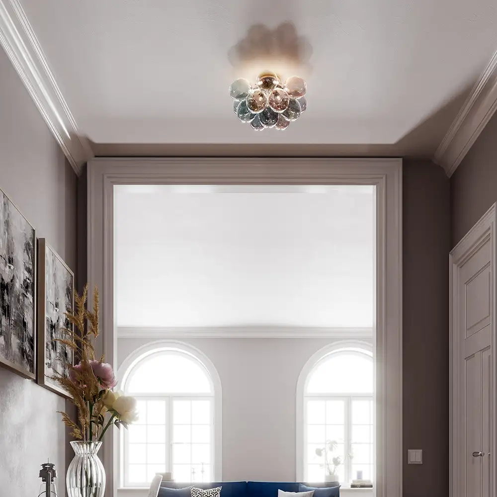 Gross plafond Ø30 cm Røggrå