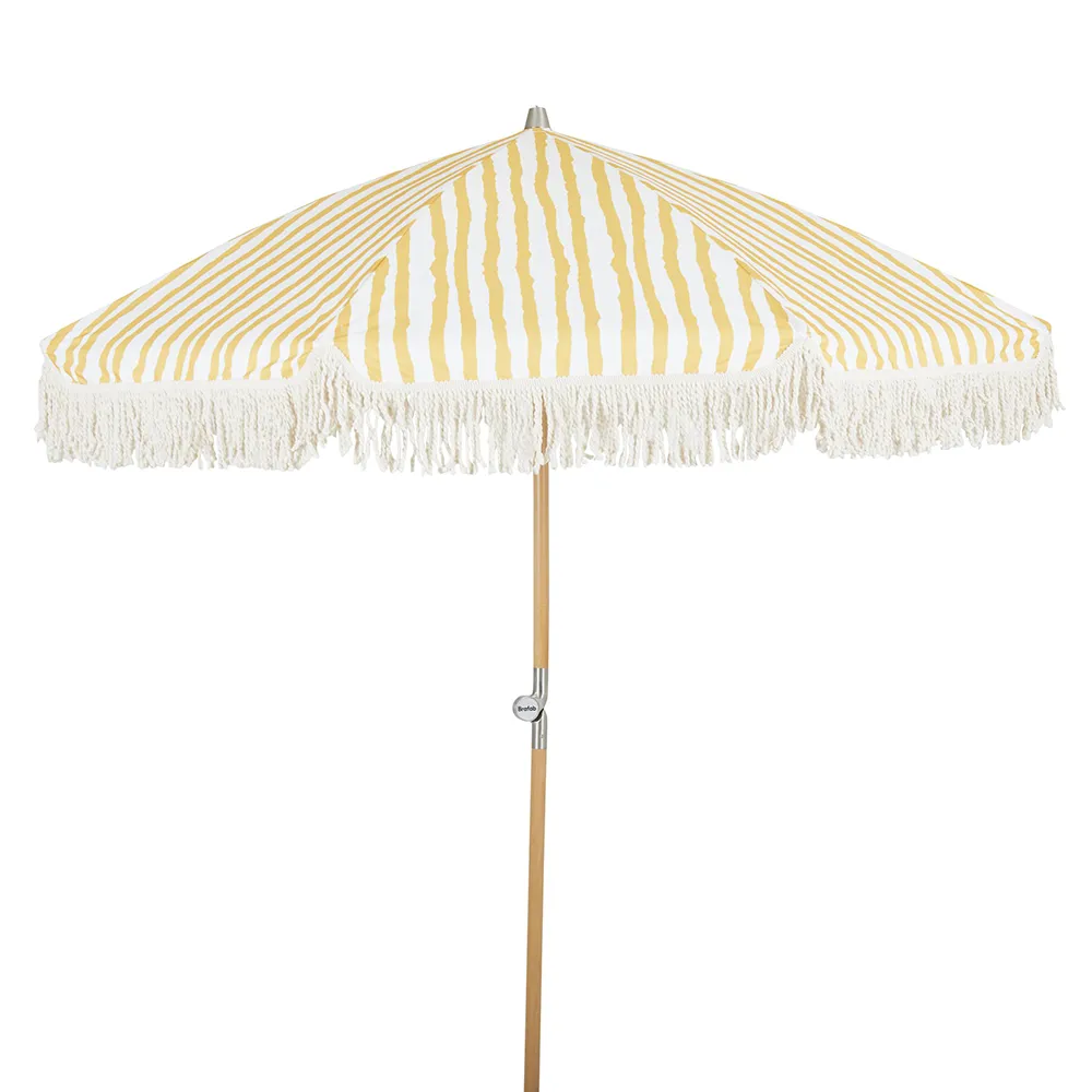 Brafab Gatsby parasol Ø180 cm med gule striber