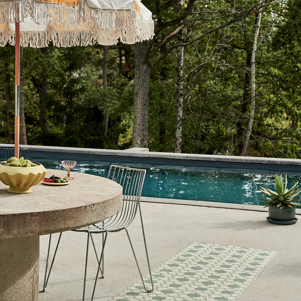 Anya tæppe Misty Mint/Vanilla 70 x 100 cm