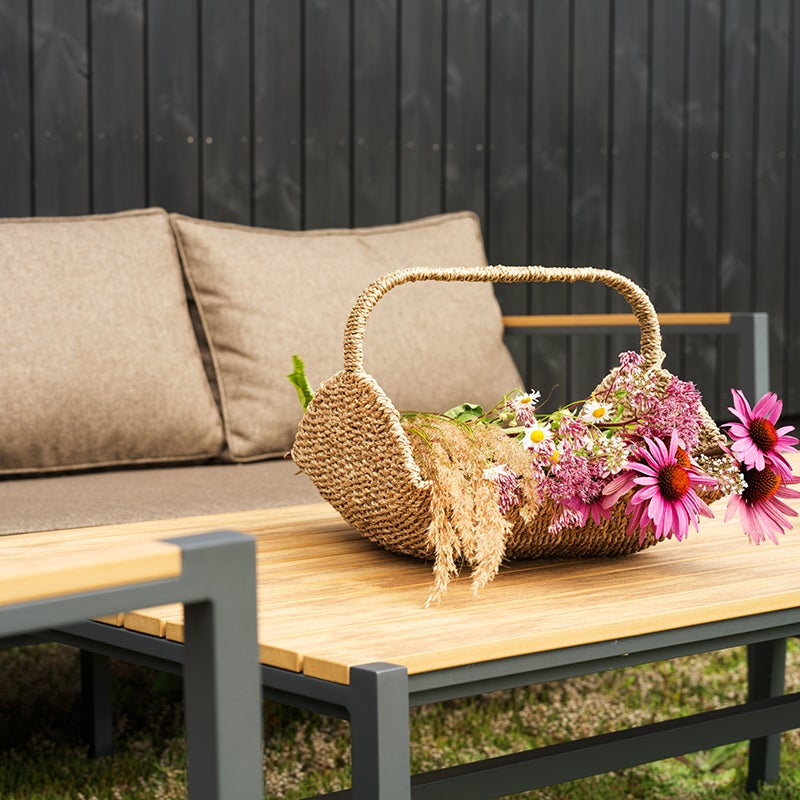 Cap hjørnesofa Stor Anthracite / Brown 